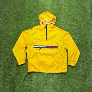 Tommy Hilfiger Windbreaker / Rain Jacket Men’s Size Medium Yellow
